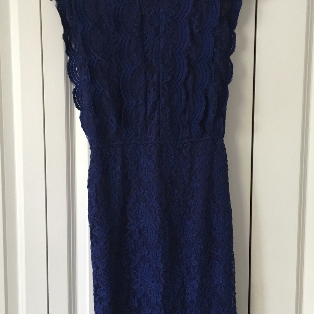 Blue lace dress